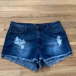 Dark Wash Denim Shorts